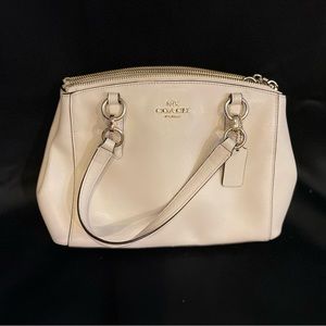Coach White Leather Purse